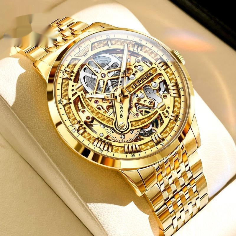 OUPINKE Mechanical Tungsten Watch