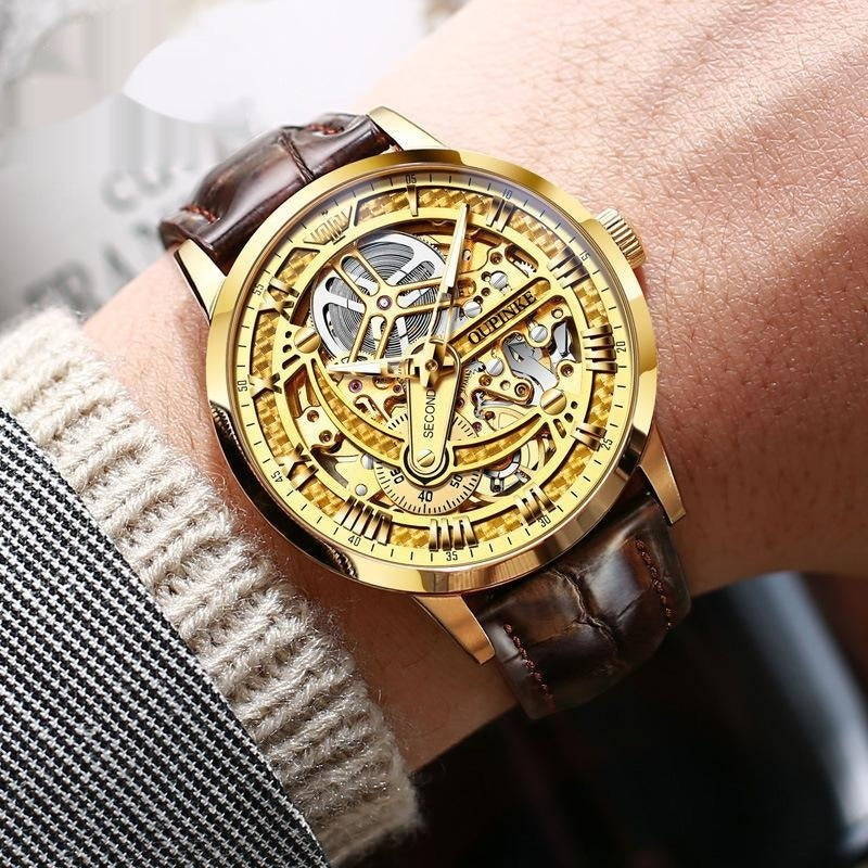 OUPINKE Mechanical Tungsten Watch