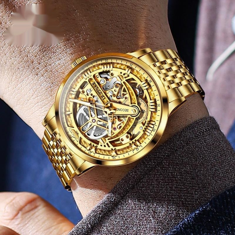 OUPINKE Mechanical Tungsten Watch