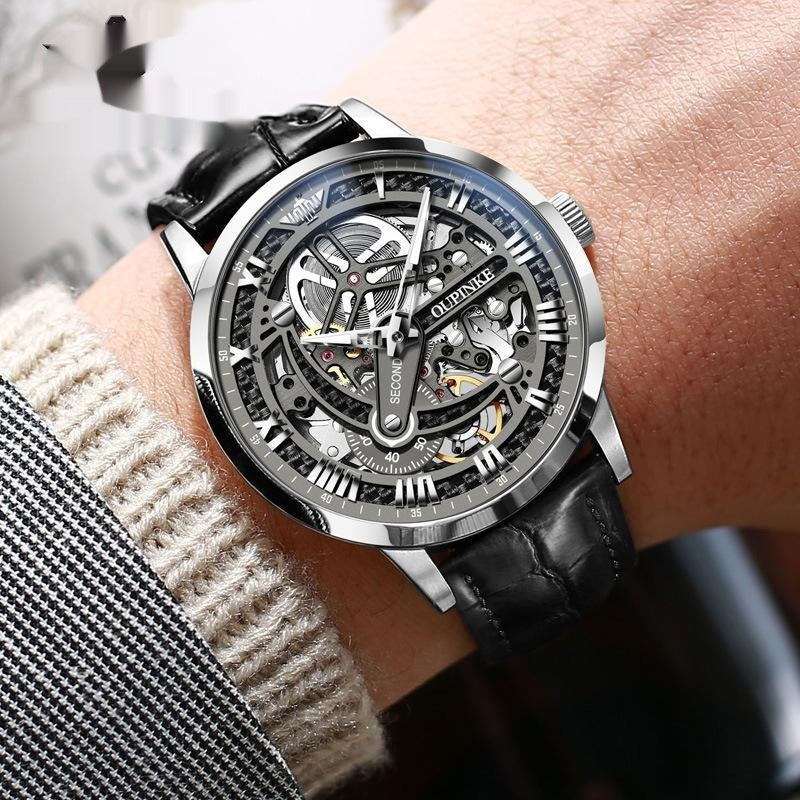 OUPINKE Mechanical Tungsten Watch