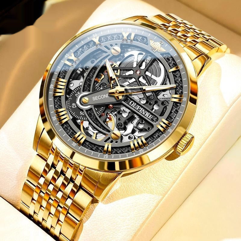OUPINKE Mechanical Tungsten Watch