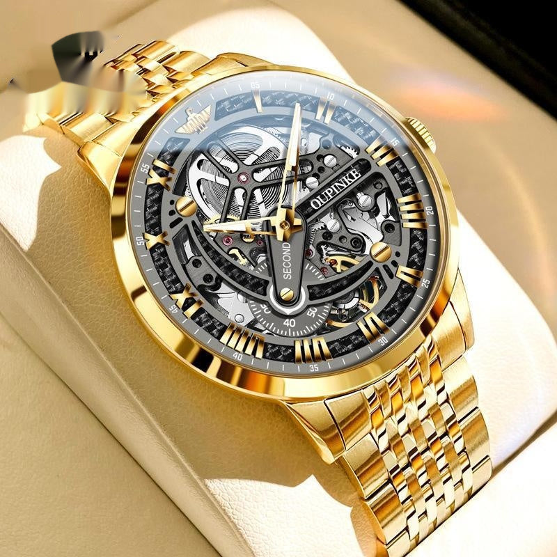 OUPINKE Mechanical Tungsten Watch