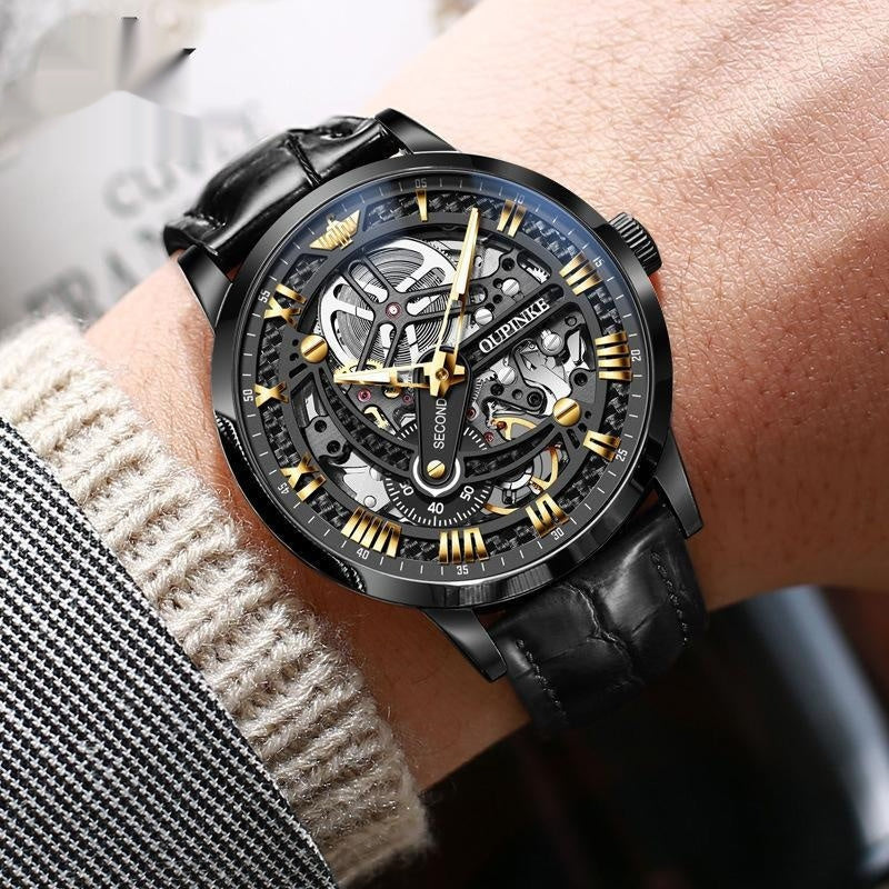 OUPINKE Mechanical Tungsten Watch