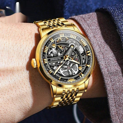 OUPINKE Mechanical Tungsten Watch